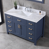 48 inch blue corner Bathroom Vanity