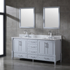 72 inch gray floor mounted Bathroom Vanity