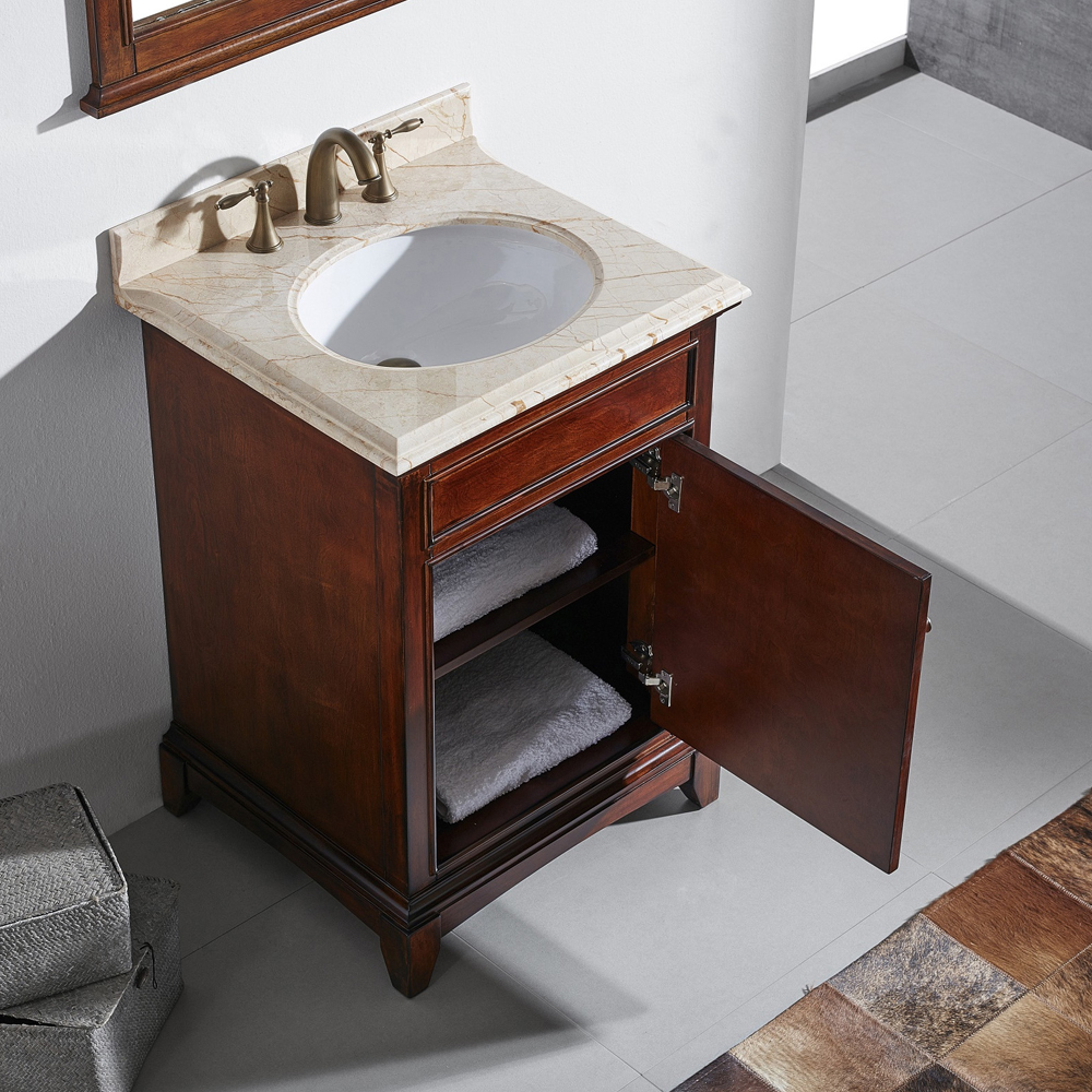 24 inch mahogany floor mounted Bathroom Vanity