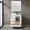 30 inch white corner Bathroom Vanity