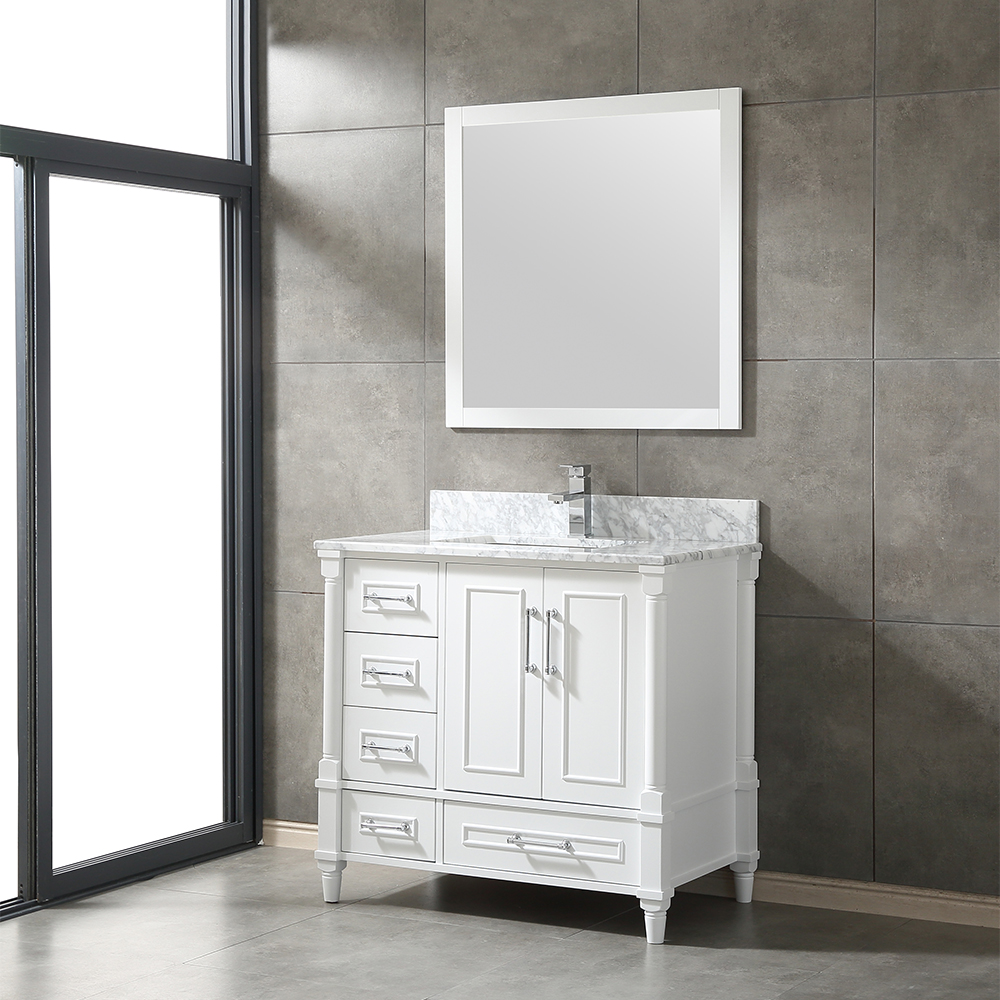 36 inch white free standing Bathroom Vanity