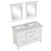 traditional 48 inch white Bathroom Vanity