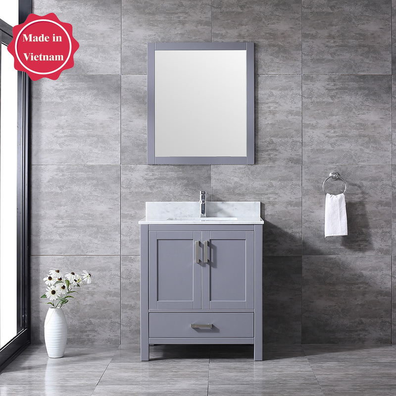 small 30 inch gray Bathroom Vanity
