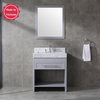30 inch grey color free standing bathroom decor Bathroom Vanity