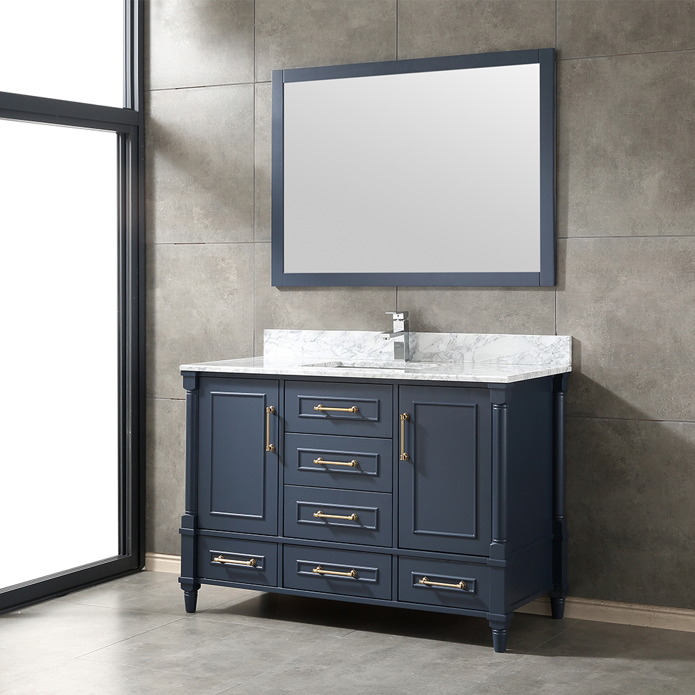 48 inch blue free standing Bathroom Vanity