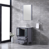 24 inch dark grey floor mounted Bathroom Vanity