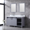 60 inch traditional gray Bathroom Vanity