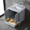 traditional gray free standing Bathroom Vanity
