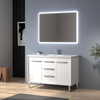48inch white small Bathroom Vanity for floor