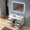 48 inch white single sink Bathroom Vanity for floor