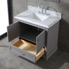 36 inch grey single sink free standing Bathroom Vanity