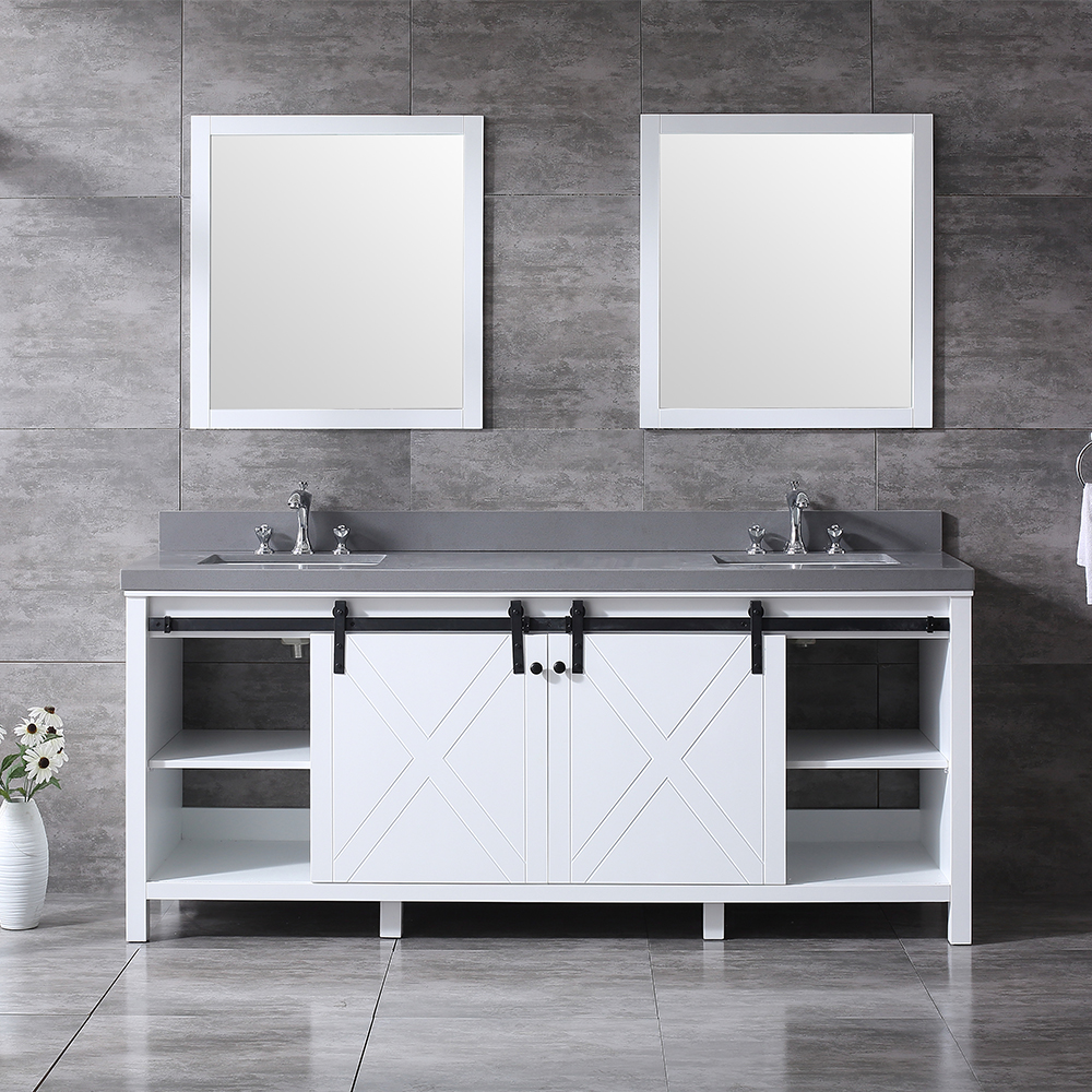 84 inch vintage white Bathroom Vanity