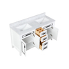 60 inch vintage white Bathroom Vanity with sink
