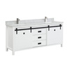 72 inch white traditional Bathroom Vanity for corner