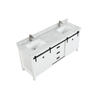 72 inch white traditional Bathroom Vanity for corner