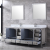 84 inch distressed grey wood Bathroom Vanity