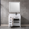 36 inch wood white Bathroom Vanity with sink