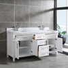 72 inch white corner Bathroom Vanity