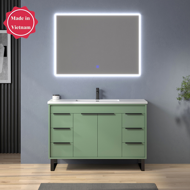 48 inch modern green corner Bathroom Vanity