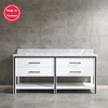 72 inch corner white Bathroom Vanity