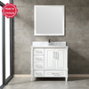 36 inch white free standing Bathroom Vanity