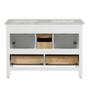 traditional 48 inch white Bathroom Vanity