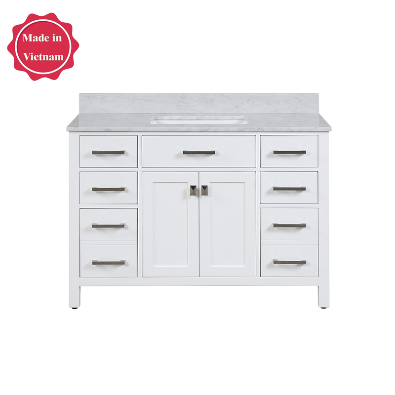 48 inch small white Bathroom Vanity