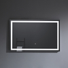 Rectangular waterproof wall mounted bathroom LED mirror