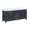72 inch navy blue free standing Bathroom Vanity