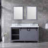 60 inch traditional gray Bathroom Vanity
