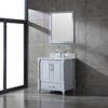 traditional gray free standing Bathroom Vanity