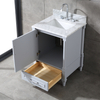 small gray floor mounted Bathroom Vanity
