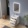 24 inch white vintage floor mounted Bathroom Vanity