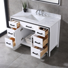 48 inch single white Bathroom Vanity with sink