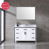 48 inch single white Bathroom Vanity with sink