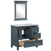 36 inch antique blue floor mounted Bathroom Vanity