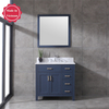 36 inch blue countertop Bathroom Vanity