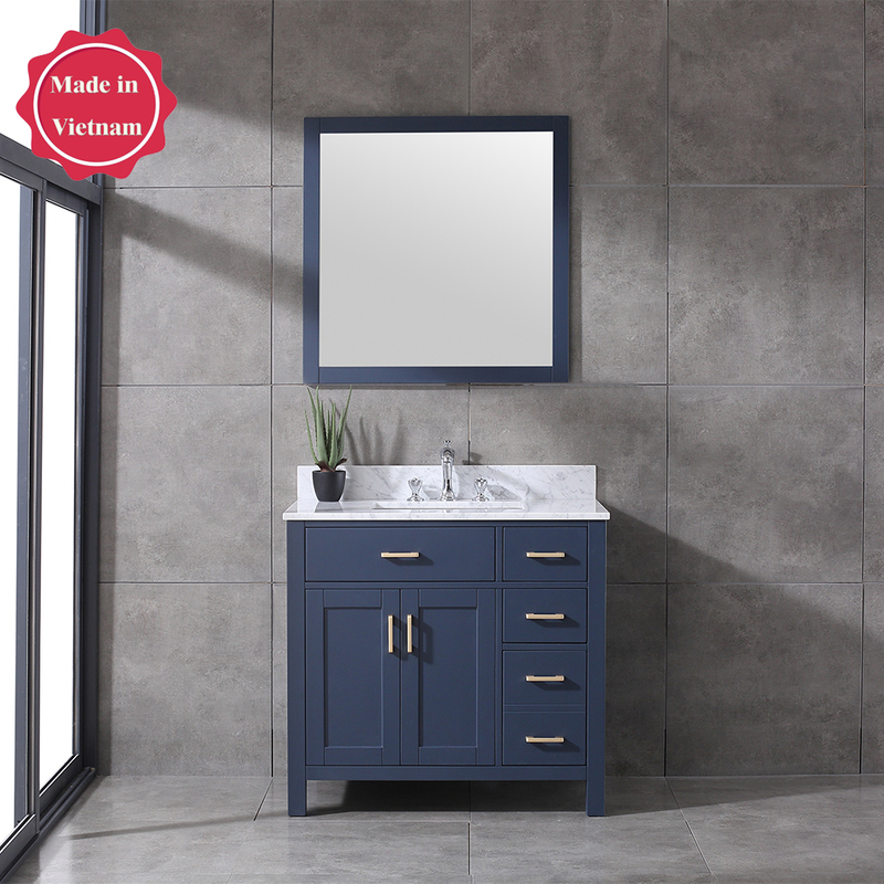 36 inch blue countertop Bathroom Vanity