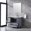 36 inch gray floor mounted Bathroom Vanity