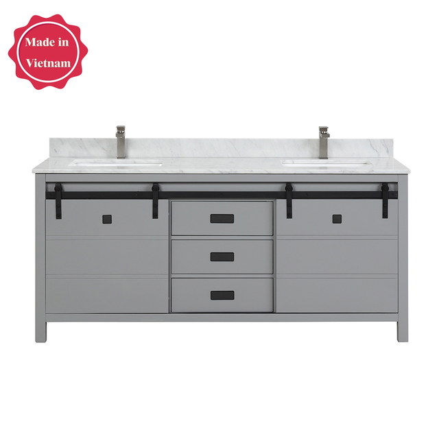 antique 72 inch grey Bathroom Vanity