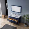 48 inch navy blue countertop Bathroom Vanity
