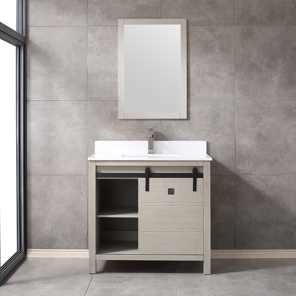 36 inch antique grey Bathroom Vanity