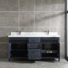72 inch blue floor mounted Bathroom Vanity