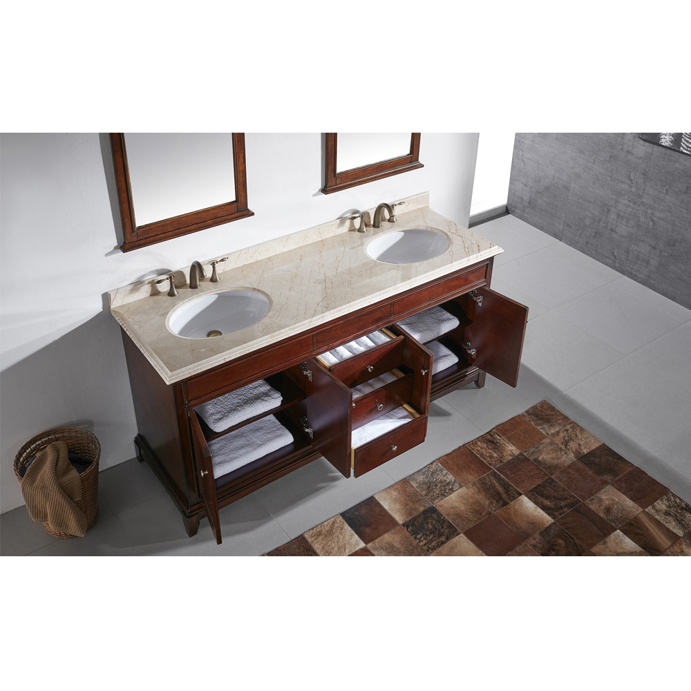 60 inch mahogany free standing Bathroom Vanity