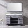 60 inch dark grey floor mounted Bathroom Vanity