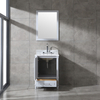 small gray floor mounted Bathroom Vanity