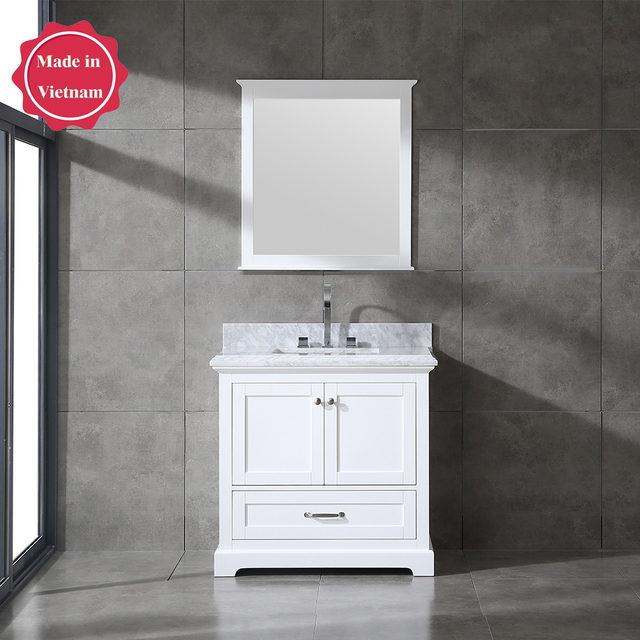 36 inch vintage white Bathroom Vanity