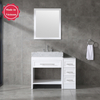 White Color Bathroom Vanity Free Standing Bathroom Decor 
