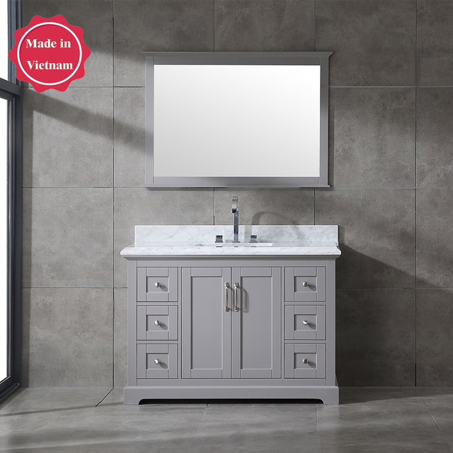 48 inch grey single sink Bathroom Vanity
