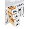 60 inch vintage white Bathroom Vanity with sink